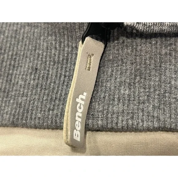 Bench UK Winter Hooded Tan Jacket Removable Inner Gray Hoodie NWT - Size L (10) - Picture 5 of 16